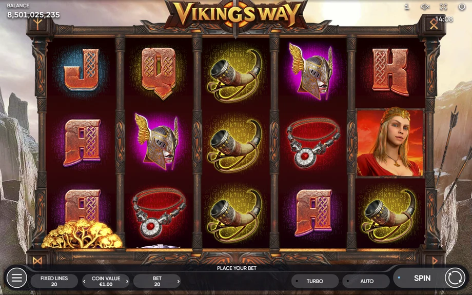 Captura del juego Vikings Way, tragamonedas de Endorphina disponible en 1win