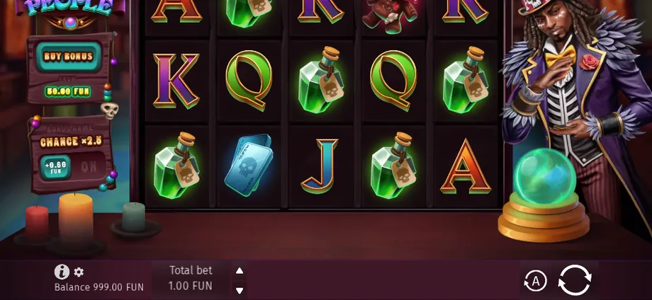 Captura del juego Voodoo People, tragamonedas de BGaming disponible en 1win