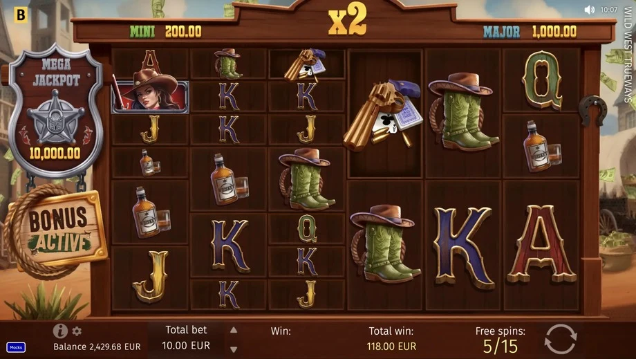 Captura del juego Wild West TRUEWAYS, tragamonedas de BGaming disponible en 1win