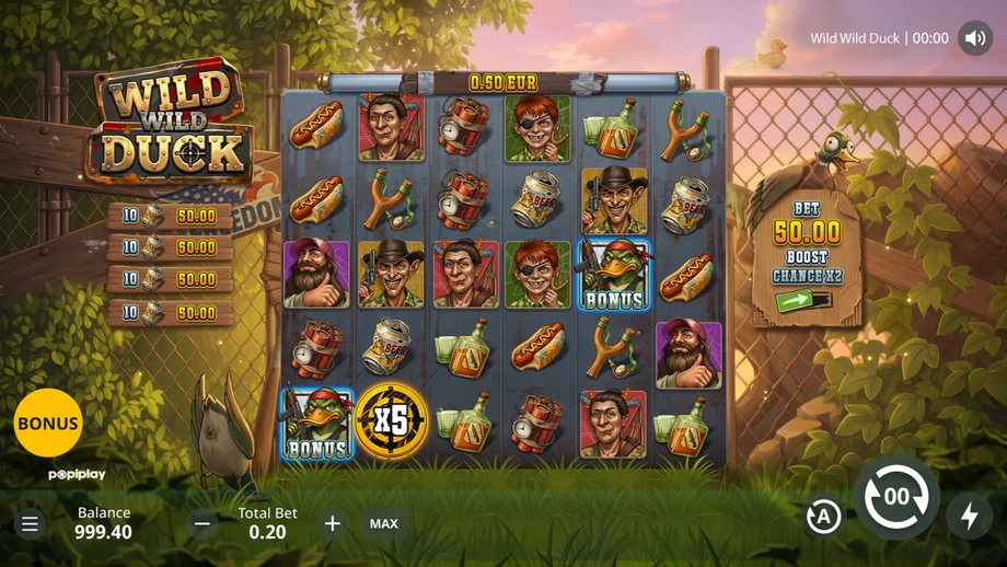 Captura del juego Wild Wild Duck, tragamonedas de PopiPlay disponible en 1win